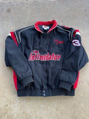 Vintage Dale Earnhardt "The Intimidator" Jacket Medium NASCAR Bomber